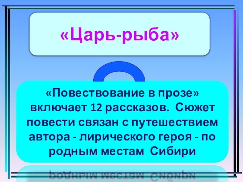 Автор повествование. Текст повествование о рыбки.