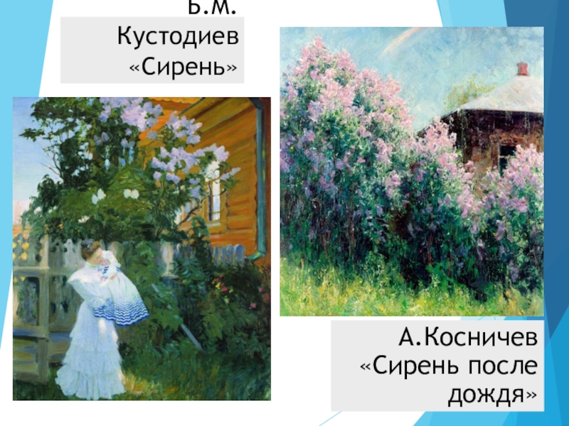 Сочинение описание картины сирень кустодиева