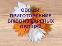 Овощи. Приготовление блюд из вареных овощей