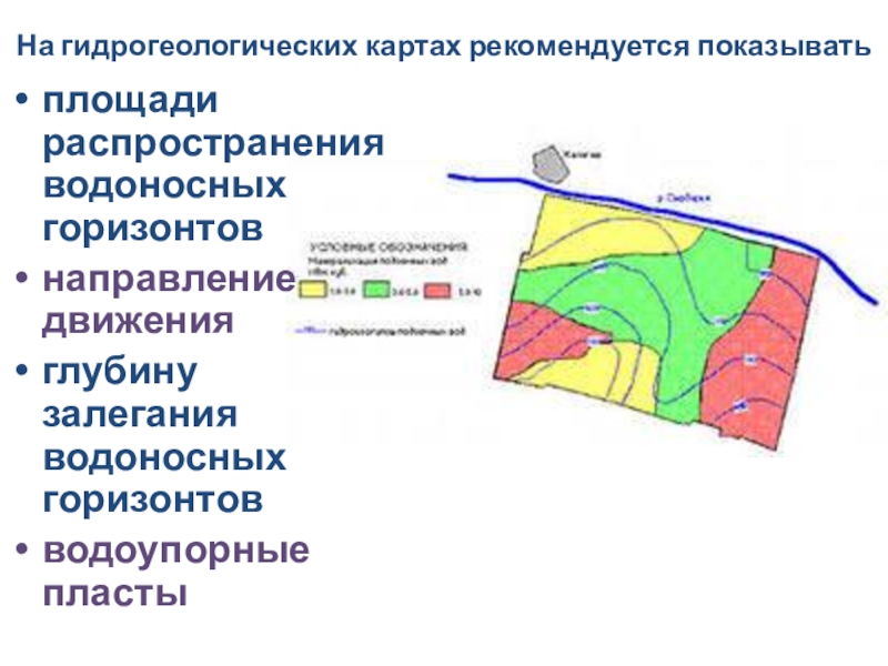 Водоносные горизонты карта