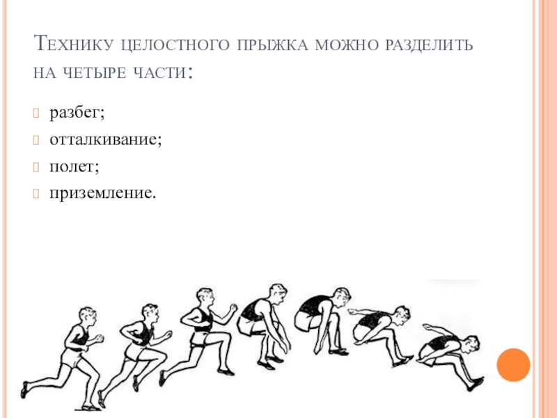 План конспект техника прыжка в длину способом согнув ноги