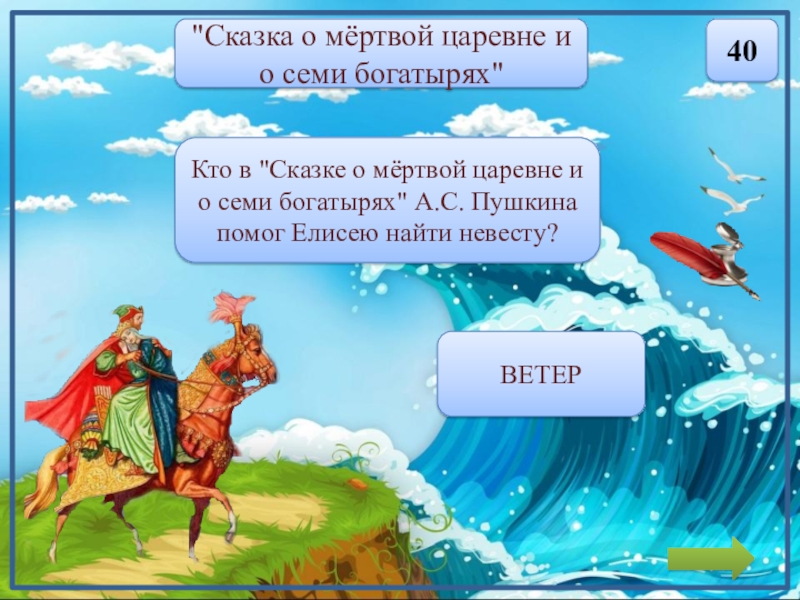 Сколько богатырей в сказке о мертвой царевне. Интерактивная игра по сказкам. Королевич Елисей в поисках царица. Елисей в поисках царевны обращается. Кто помог королевичу Елисею найти царевну.