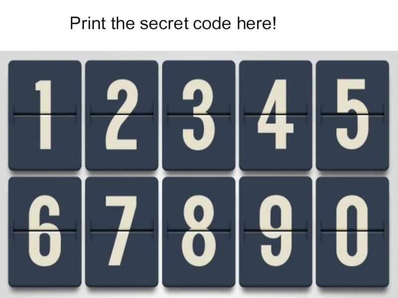 Secret code