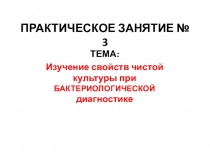 ПРАКТИЧЕСКОЕ ЗАНЯТИЕ № 3