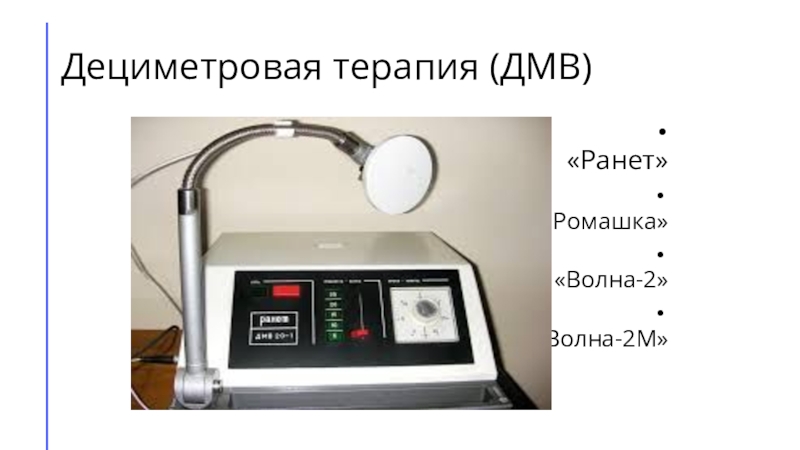 Дециметровая терапия презентация