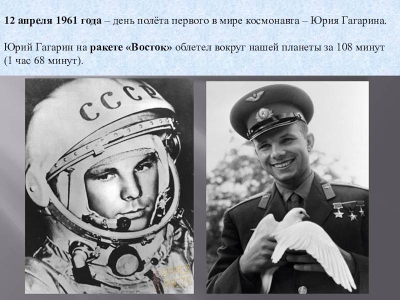 Сколько раз гагарин облетел земной. Гагарин в ракете. Гагаринский урок 12 апреля. Первый космонавт в мире. 108 Минут полета.