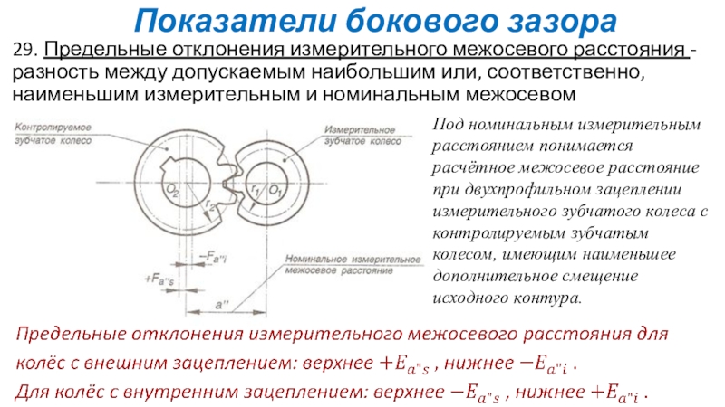 Боковая величина. Отклонение межосевого расстояния. Допуск на межосевое расстояние. Допуск на отклонение межосевого расстояния. Допуск на межосевое расстояние зубчатой передачи.