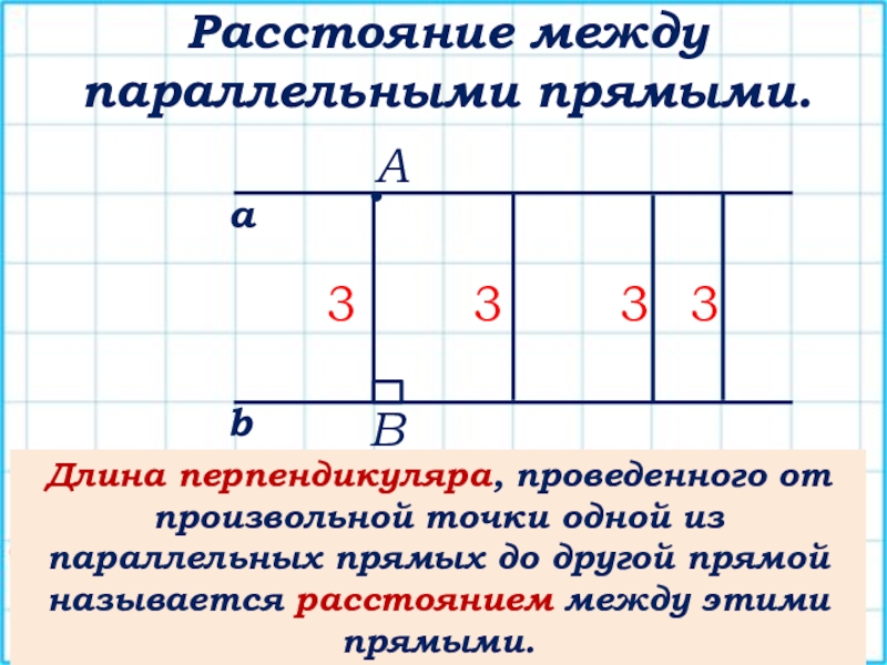 Расстояние от точки до прямой расстояние между параллельными прямыми задачи на готовых чертежах