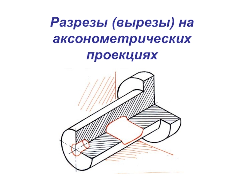 Презентация Разрезы (вырезы) на аксонометрических проекциях