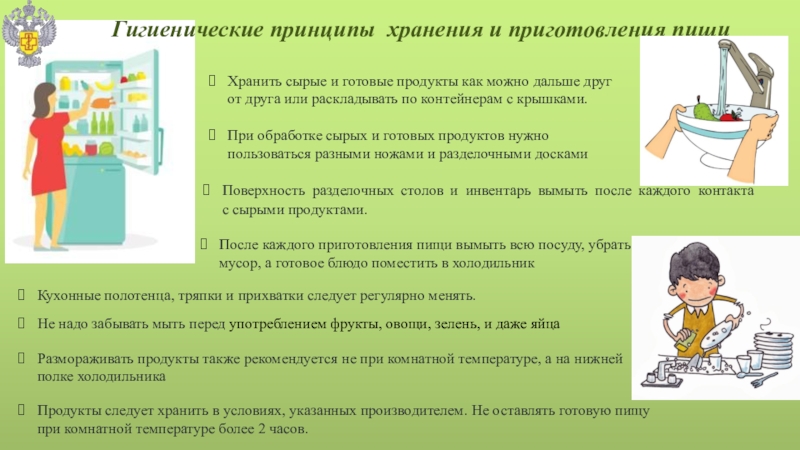 Перед употреблением. Гигиенические принципы приготовления пищи.