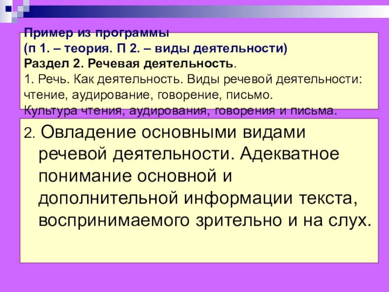 Аудирование это вид речевой деятельности. Зимняя Лингвопсихология речевой деятельности оглавление.