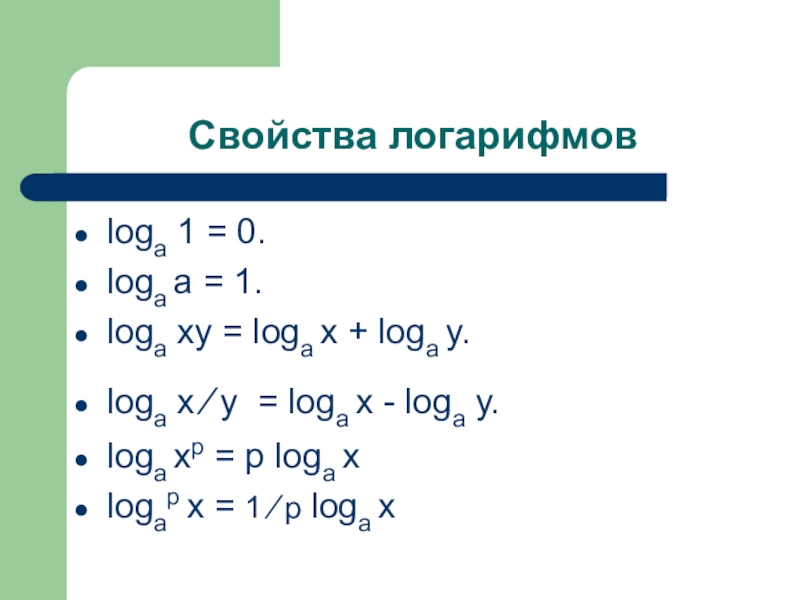 Х б лог. Log 0. Лог а х. Log 1. Лог + Лог.