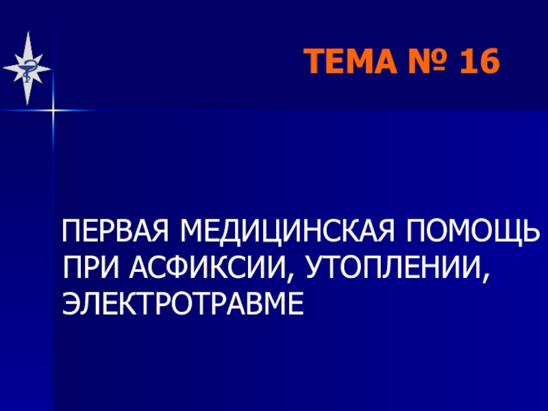 Презентация ТЕМА № 16