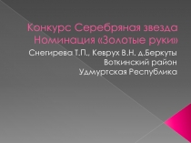 Конкурс Серебряная звезда Номинация Золотые руки