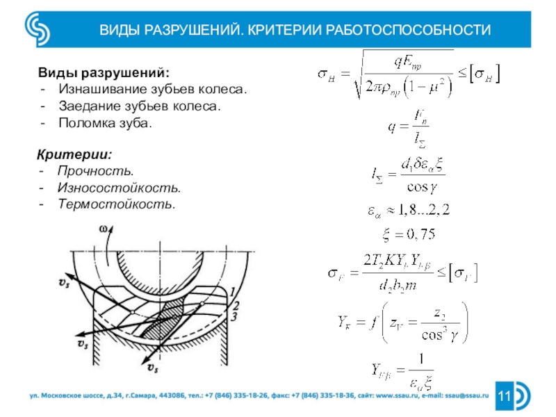 Прочность зуба. Виды разрушения зубьев червячных колес. Критерии прочности зубьев. Критерии разрушения материалов. Критерии работоспособности и изнашивание деталей машин.