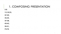 1. COMPOSING PRESENTATION