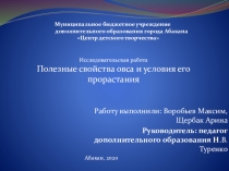 Работу выполнили: Воробьев Максим, Щербак Арина
Руководитель: педагог