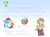 ПРЕЗЕНТАЦИЯ НА ТЕМУ: ЗДОРОВЬЕ И ГИГИЕНА