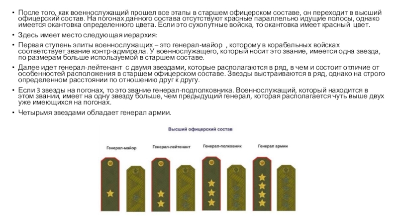 Высший состав офицеров