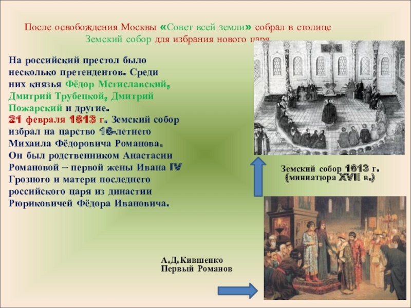 Какие изменения произошли в земском соборе. Совет всея земли состав.