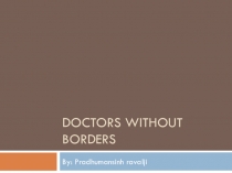 Doctors without borders