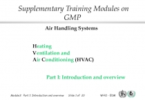 H eating
V entilation and
A ir C onditioning (HVAC)
Part I: Introduction and