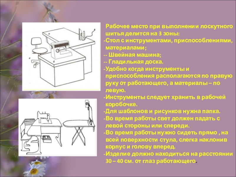 Организация рабочего места проект по технологии