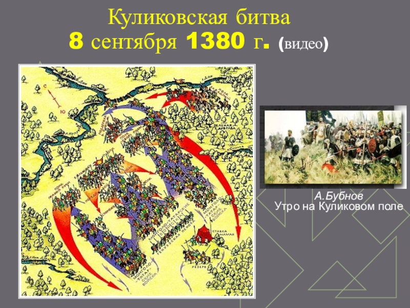 Куликовская битва 8 сентября 1380 г. (видео)А.БубновУтро на Куликовом поле