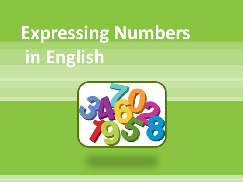 Expressing Numbers in English