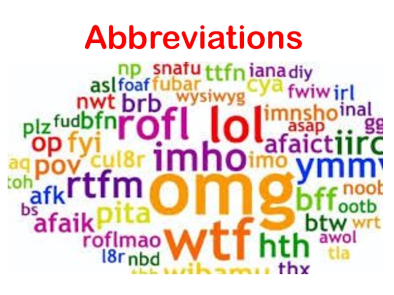 Презентация Abbreviations