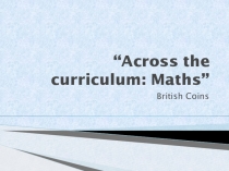 Across the curriculum: Maths ”