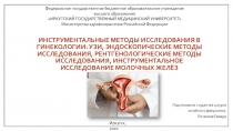 Инструментальные методы исследования в гинекологии: УЗИ, эндоскопические методы