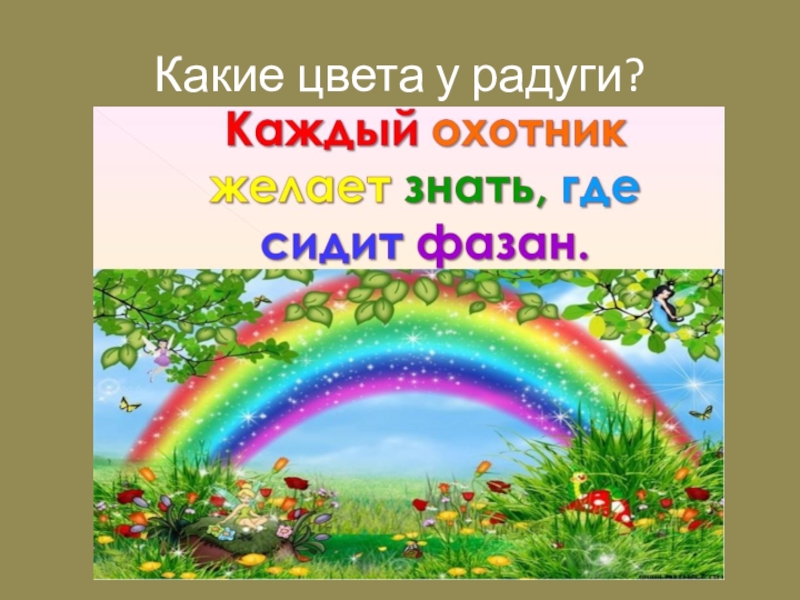 Радуга сколько цветов