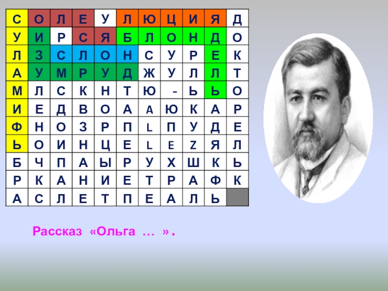 Б д ю ц. Филворд по биографии а.с. Грибоедова.