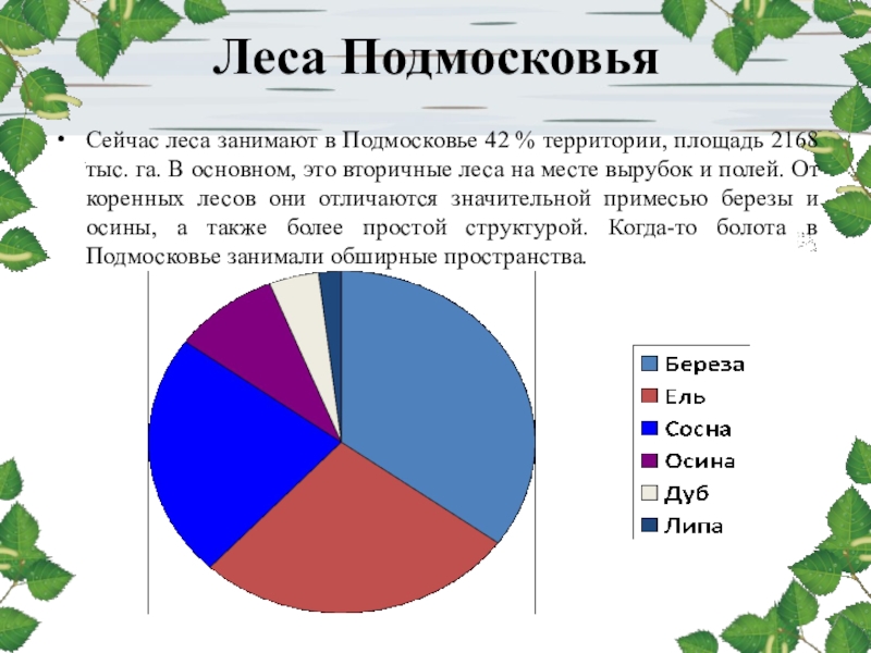 Сколько процентов территории занимают леса