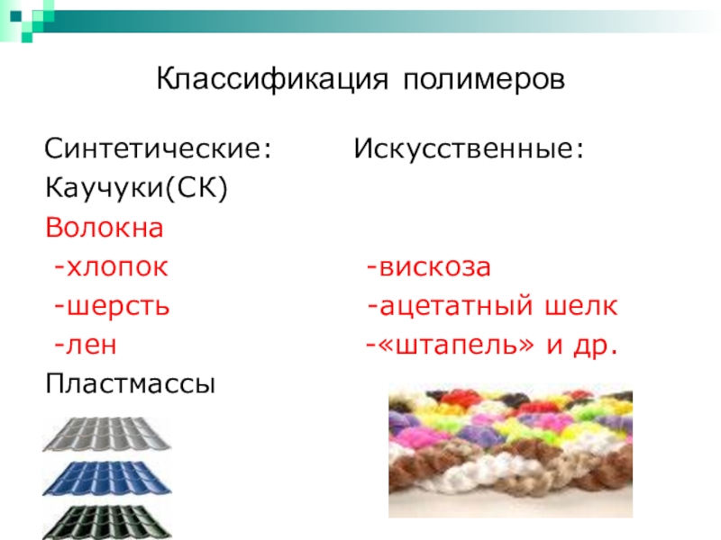 Синтетические каучуки синтетические волокна презентация