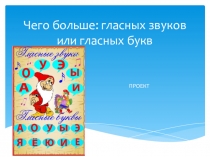 Чего больше: гласных звуков или гласных букв